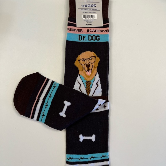Crew Socks -Health Worker Series- Doctor Dog- NWT - Picture 4 of 6